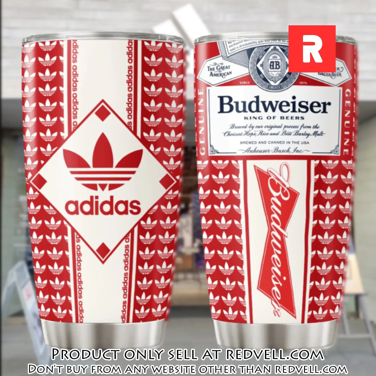 Adidas budweiser stainless steel tumbler 20oz30oz rv4937898